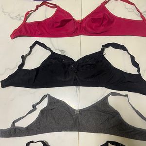 Pack Of 5 Bras- Multi Colour Size 36B