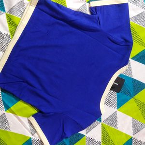 Blue Crop Top