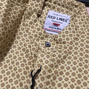 Bold Brilliance:  Men's Yellow & Gold Kurta