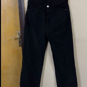 Wide Leg Black Jeans