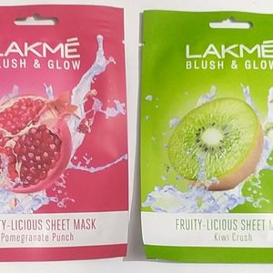 LAKME Blush & Glow Sheet Mask Pack Of 5