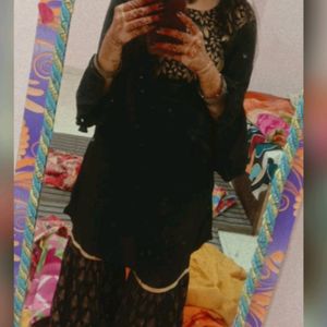 Black Ethnic Sharara For Women