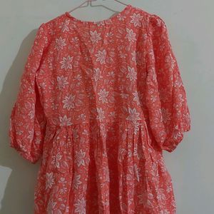 Orange Short Kurti