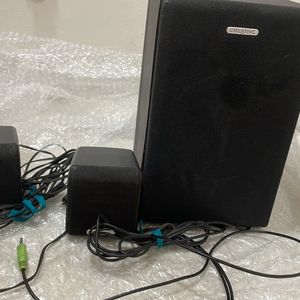 Music System With 2 Small Speakers