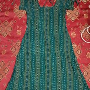 Kotki Cotton Designer Kurti With Knots