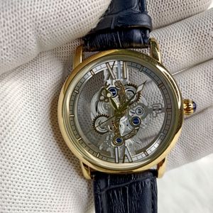 Stylish GOLDEN colour Leather Strap Watch