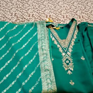 Plazzo Set With Soft Banarasi Dupatta