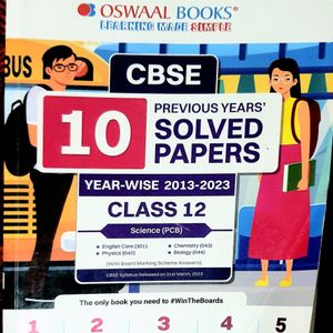 OSWAAL CBSE CLASS 12 PYQ 10 YEAR (SOLVED)