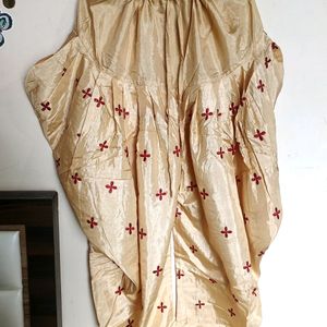 Red And Golden Patiala Kurta Set With Dupatta