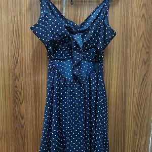 Berrylush Polka Dot Flare Dress