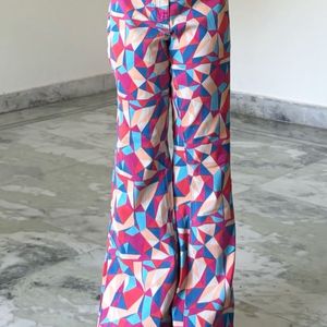 Vintage Multicolour Print Jeans