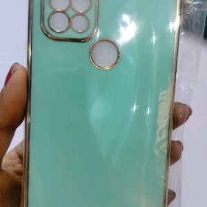 Back Cover for Realme C21 (Green, Pack of: 1)