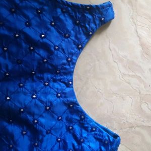 Blue Skirt And Blouse For Weddings