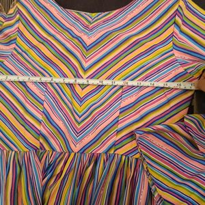 Inddus Candystriped Partywear Dress For Sale