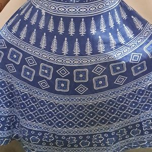 Ethnic Blue Frock With Nice Printing