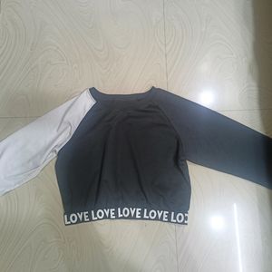 It Is 2 In 1 Sweatshirt With Black And White Colou