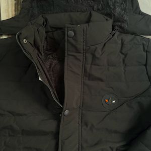 BRAND NEW MENS BLACK JACKET WITH HOODIE