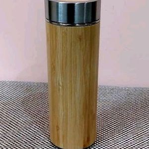 Bamboo Stainless Steel  Flask Water Bottle