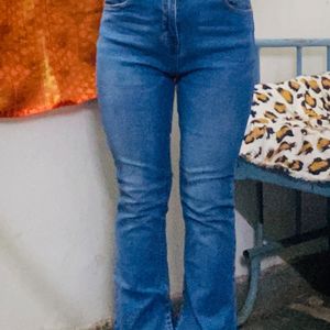 Slit Bootcut Jeans