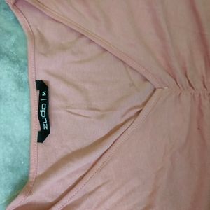 Zudio Baby Pink Full Sleeve Top