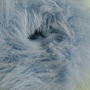 Fur Scrunchy, Furry Hair Tie (Blue)