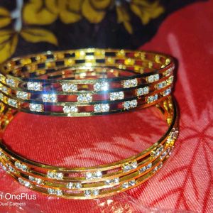 Yusell Golden Bangles For Women And Girls|| Stylis