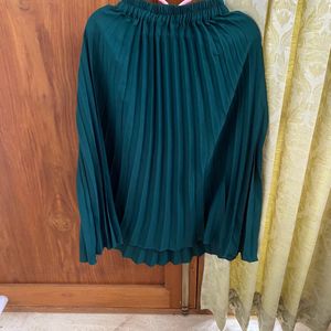 Pleated Skirt Dark green