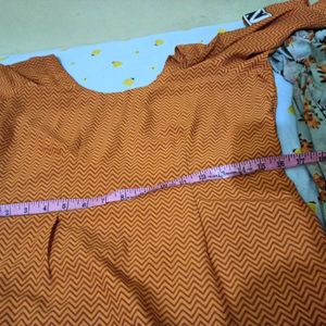 Orange Georgette Suit