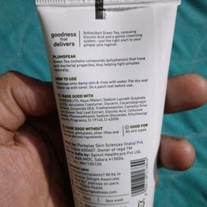 Plum Green Tea Pore Cleansing Face Wash