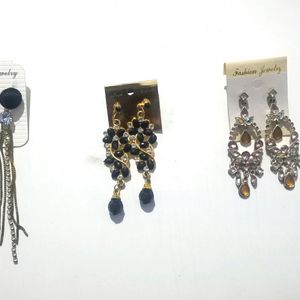 Combo Of 3 Classy Earings