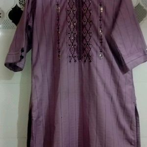 Beautiful Lavender 🪻 Colour Kurti