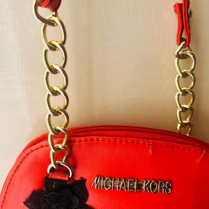 Women's Red sling bag