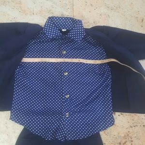 Dark Blue Coat Set Fits From 1yr To 2yrs