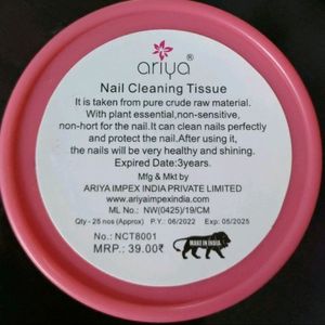 Ariya Nails Cleaning Tissues - 2 Boxes