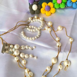 PEARL NECKLACE SET