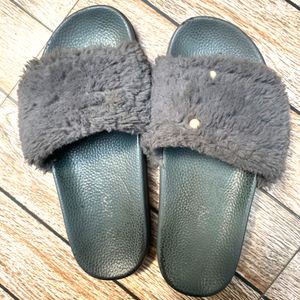 Grey Flurry Slipper