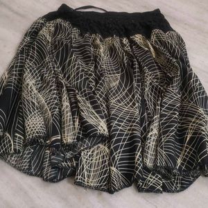 Casual Wear Printed Knee Length Skirt