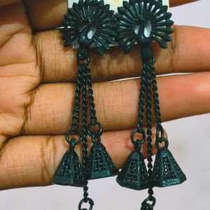 Peacock Jhumki Earring