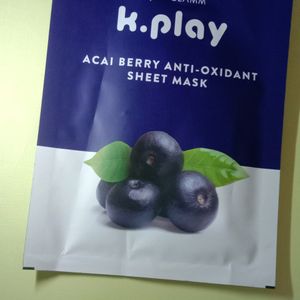 Myglamm K.Play Acai Berry Anti-oxidant Sheetmask