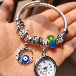 Pandora Charm Bracelet With Watch