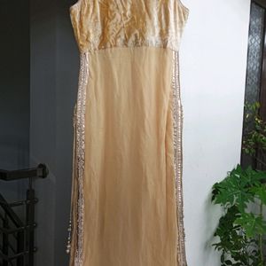 Cream Anarkali