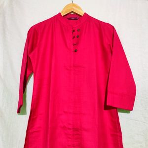 Libas Magenta Pink And Orange Long Kurti