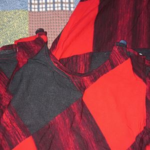 Red And Black Kurti