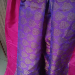 Beautiful double Shade Kanjeevaram Saree