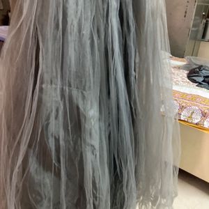 Grey Party Wear Gown