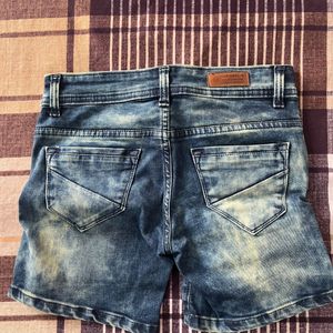 Blue Denim Shorts For Women