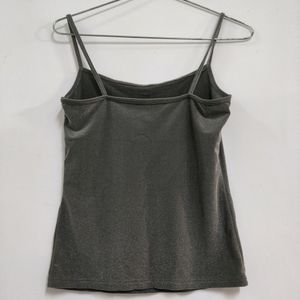 Party Wear Silver Strappy Top