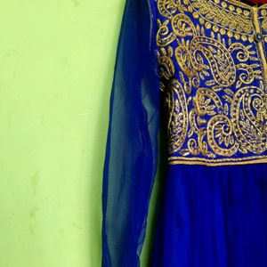 Royal Blue Long Party Wear