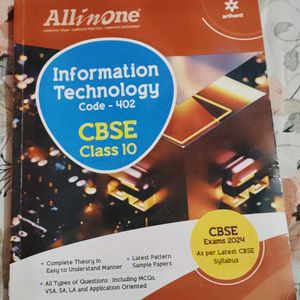 Class 10th Information Technology Code - 402 Book