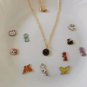 Pack Of 2 Chain With Cute Charms